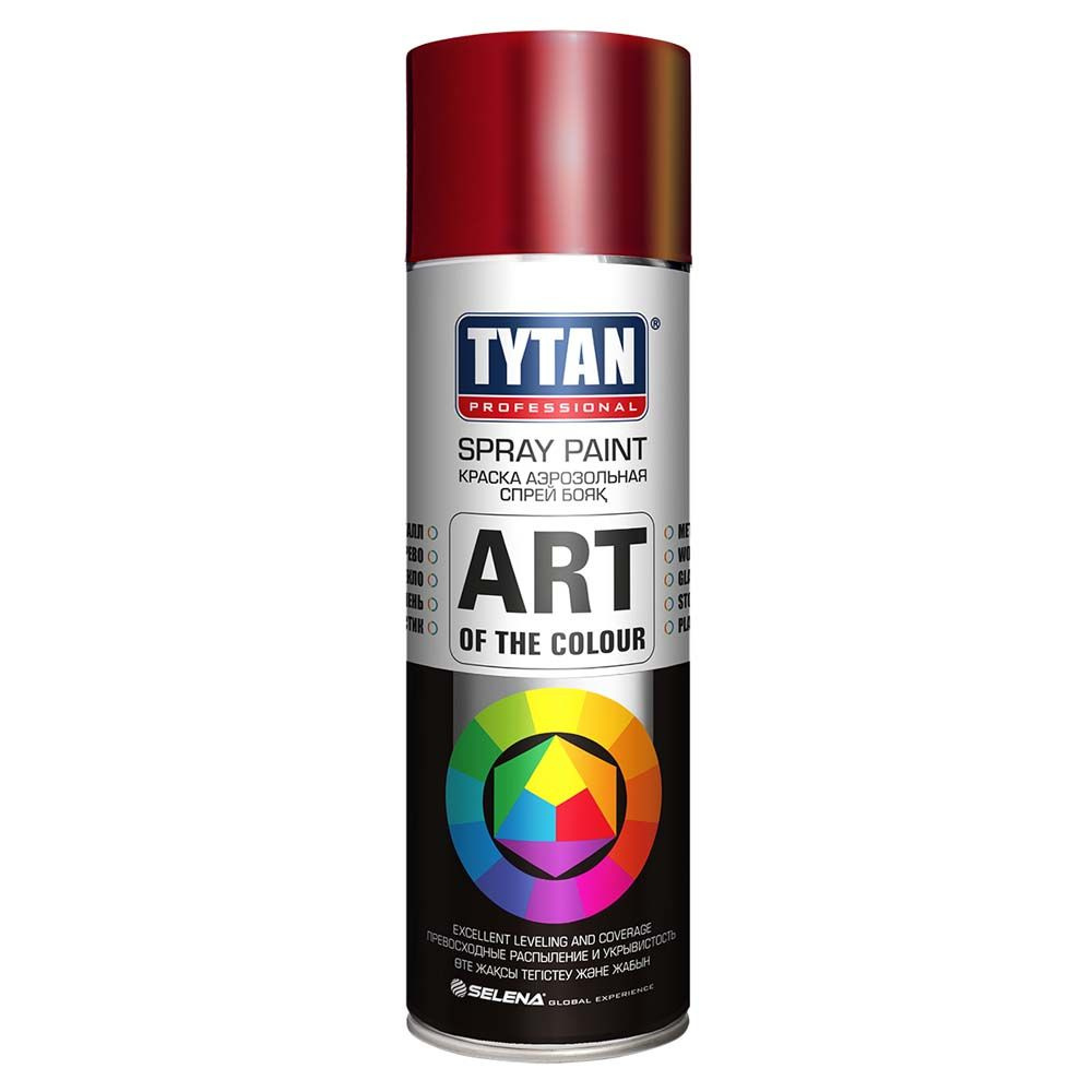 Аэрозольная краска Tytan Professional Art of the color Быстросохнущая,  Акриловая, Глянцевое покрытие, коричнево-красный - купить в  интернет-магазине OZON по выгодной цене (827785274)