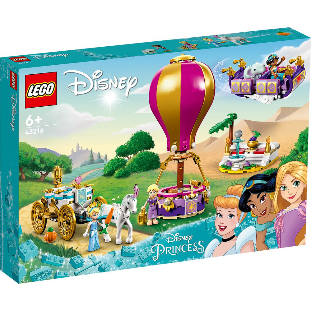 Конструктор LEGO Disney Princess 43216 Зачарованное путешествие принцессы -  купить с доставкой по выгодным ценам в интернет-магазине OZON (829293220)