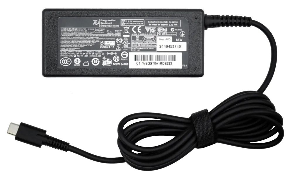 OEM Блок питания для ноутбука HP, 65 Вт, USB тип C (штекер) - купить с ...