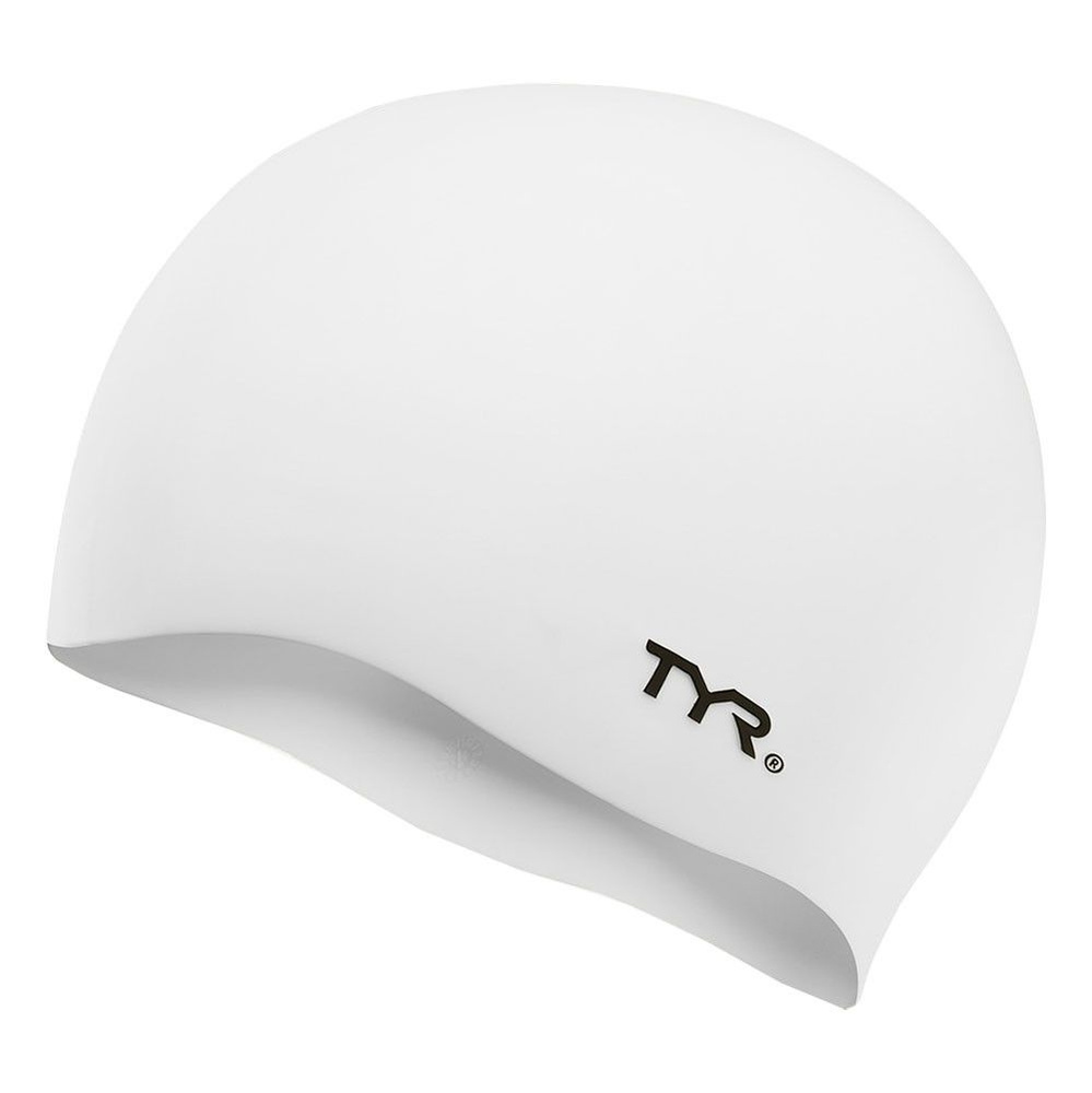 Шапочка для плавания TYR Wrinkle Free Silicone Cap, White #1