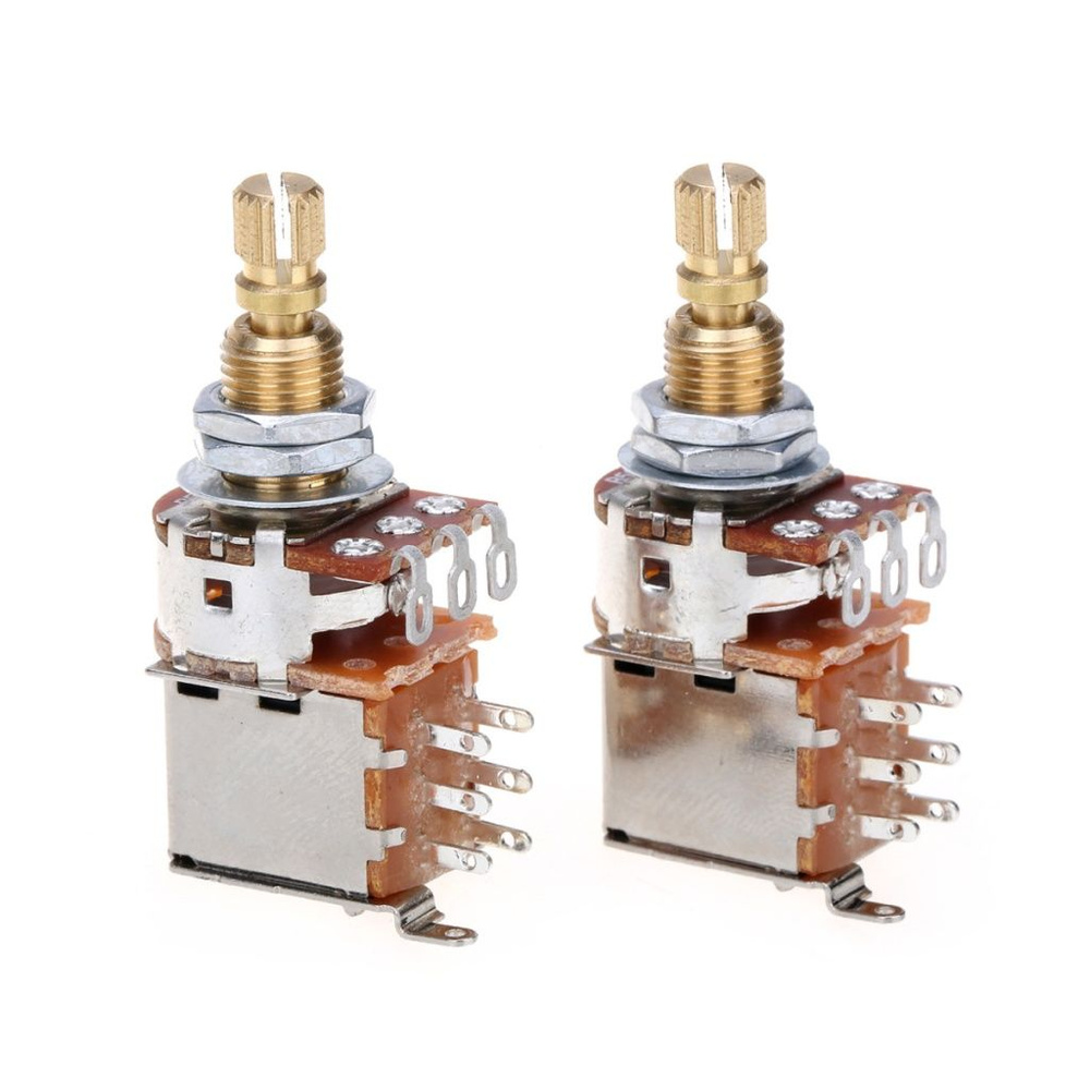 MX1932-2 Потенциометр B500K (лин), Push/Push, 2шт, Musiclily - купить с ...