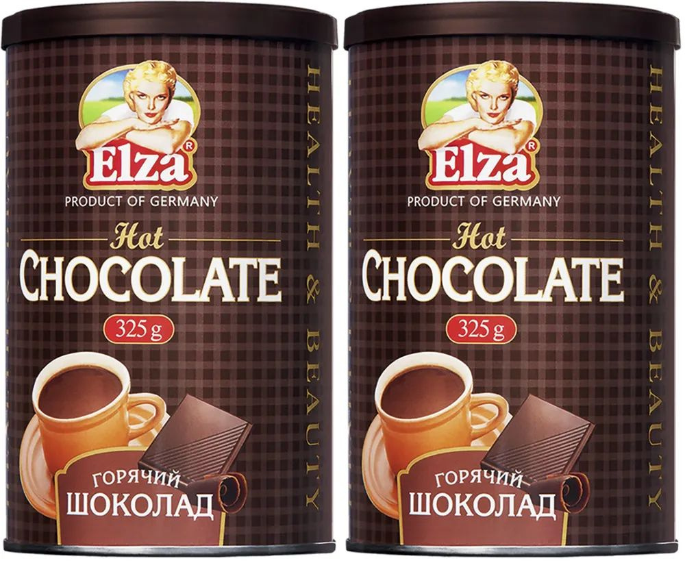Горячий шоколад растворимый Elza Hot Chocolate 325г х 2шт #1