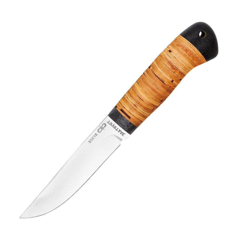 Нож АиР "Шашлычный малый" береста, 95х18, Златоуст - купить с доставкой ...