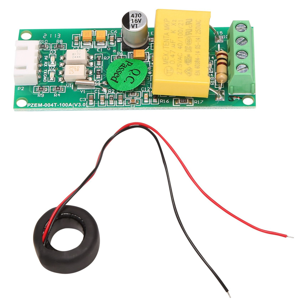 (A J Q K) Модернизированная версия PZEM-004T Цифровой измеритель переменного тока Амперметр TTL Текущий #1