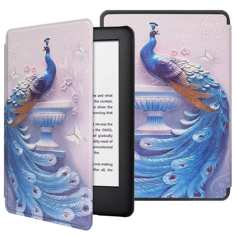 Amazon 6" Электронная книга Kindle 10 (10th gen) 8Gb (фирменная обложка в комплекте), розовый, черный #1