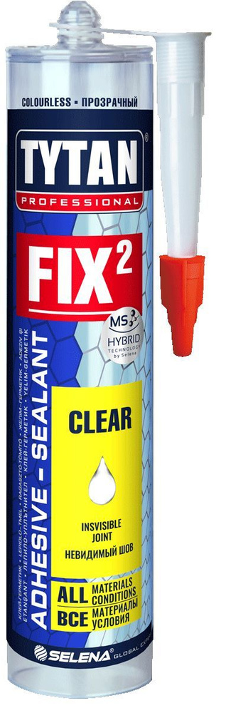 Клей-герметик Tytan Professional Fix Clear прозрачный 290мл #1