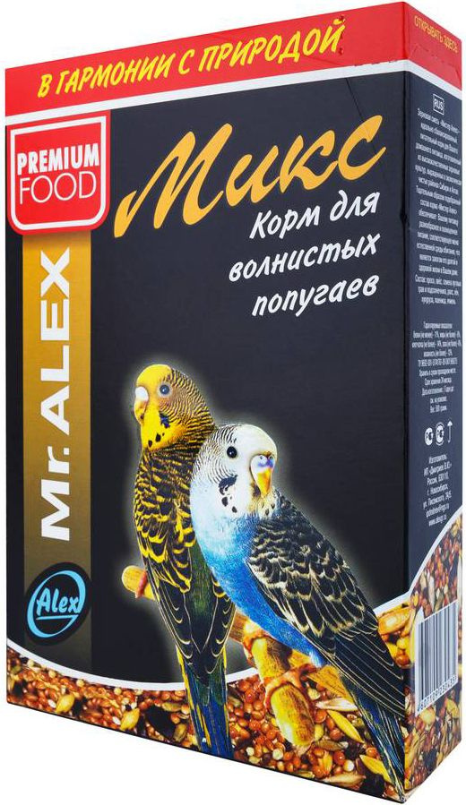 Корм Mr. Alex Микс для волнистых попугаев, 500 г #1