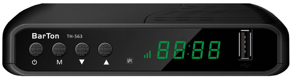 Цифровой эфирный приёмник TH-563 BarTon DVB-T2, чёрный #1