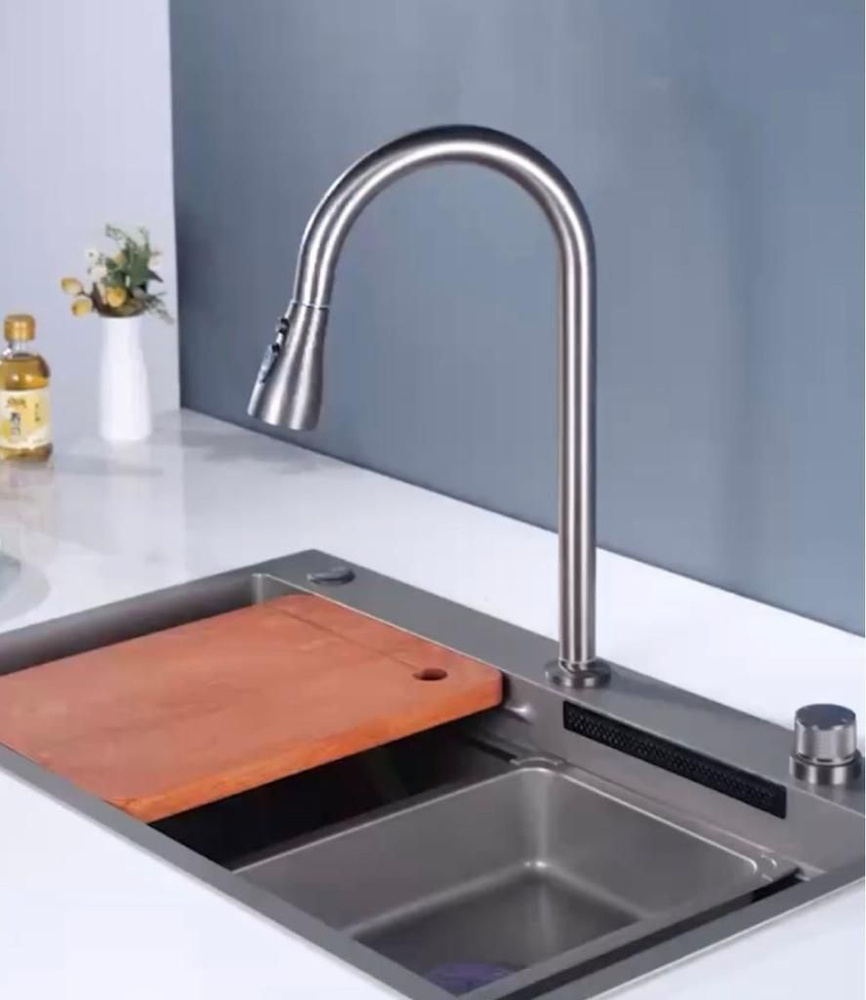 Мойка для кухни из нержавейки. Раковина водопад - купить с доставкой по ...