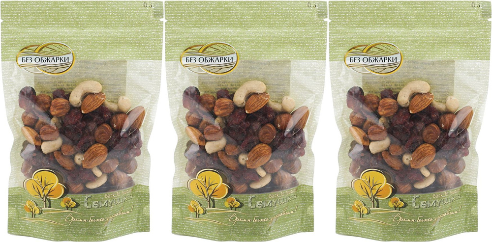 Орехово-ягодная смесь Семушка, комплект: 3 упаковки по 120 г  #1