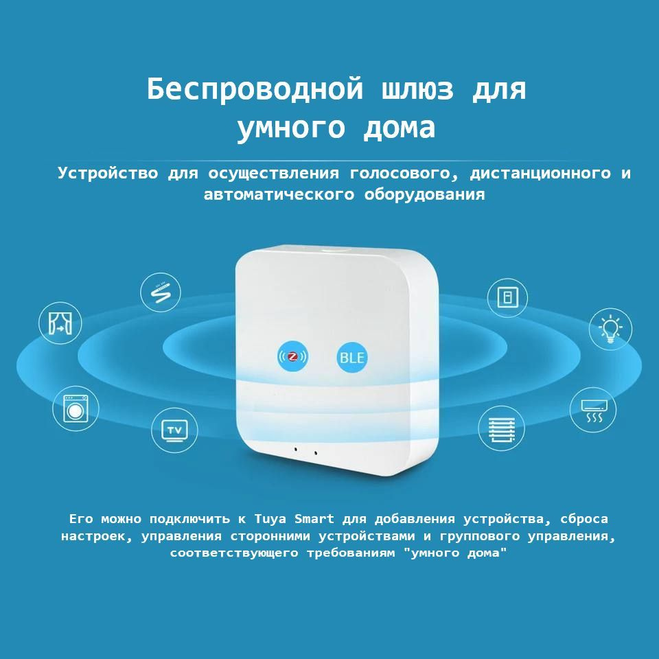 Беспроводной шлюз для умного дома / Блок управления умным домом Tuya ZigBee  3.0 (Д) - купить по доступным ценам в интернет-магазине OZON (1560640454)