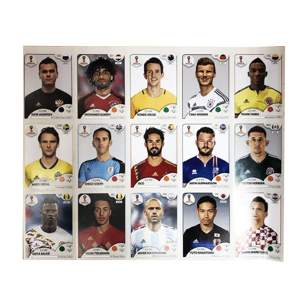 Panini / Лист наклеек Panini ЧЕМПИОНАТ МИРА ПО ФУТБОЛУ FIFA 2018 - купить с  доставкой по выгодным ценам в интернет-магазине OZON (538222841)