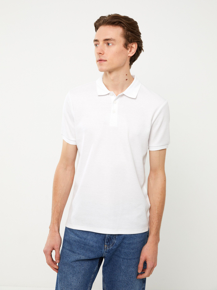 Футболка LC WAIKIKI, размер 54, цвет белый, 52% полиэстер, 48% хлопок ...