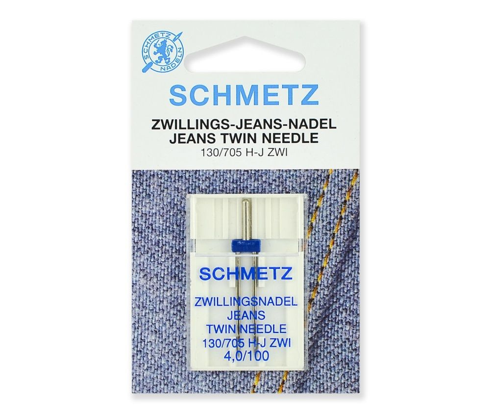 Иглы SCHMETZ для джинсы двойные 130/705H-J ZWI № 100/4.0, 1 шт. #1