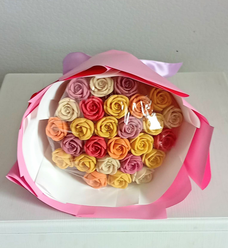 Букет Из Конфет в виде Шоколадных Роз 27 цветов из белого шоколада 324 гр27BSHKLDR27 KupiShokoTrendy - купить с доставкой по выгодным ценам винтернет-магазине OZON (970134420)