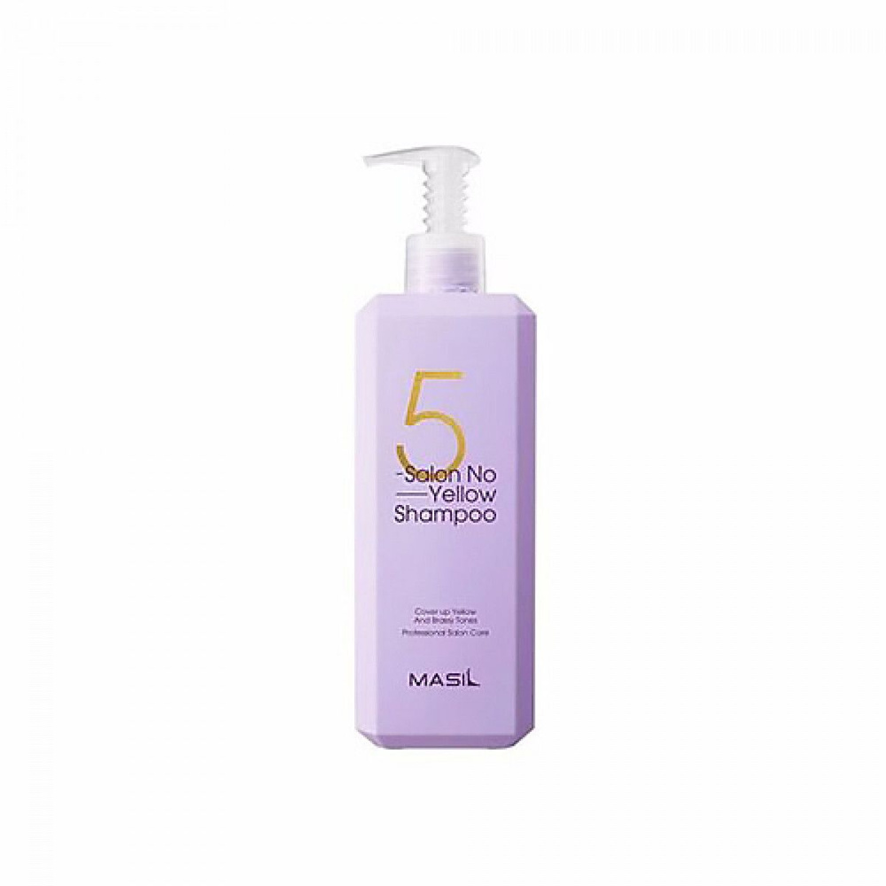 MASIL 5 SALON NO YELLOW SHAMPOO Тонирующий шампунь для осветлённых волос против желтизны 500мл  #1