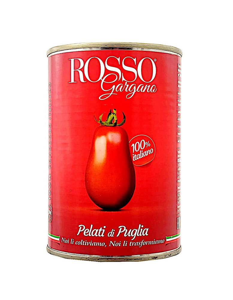 Томаты Rosso Gargano Pelati очищенные целые в собственном соку, 400 г * 4 шт  #1