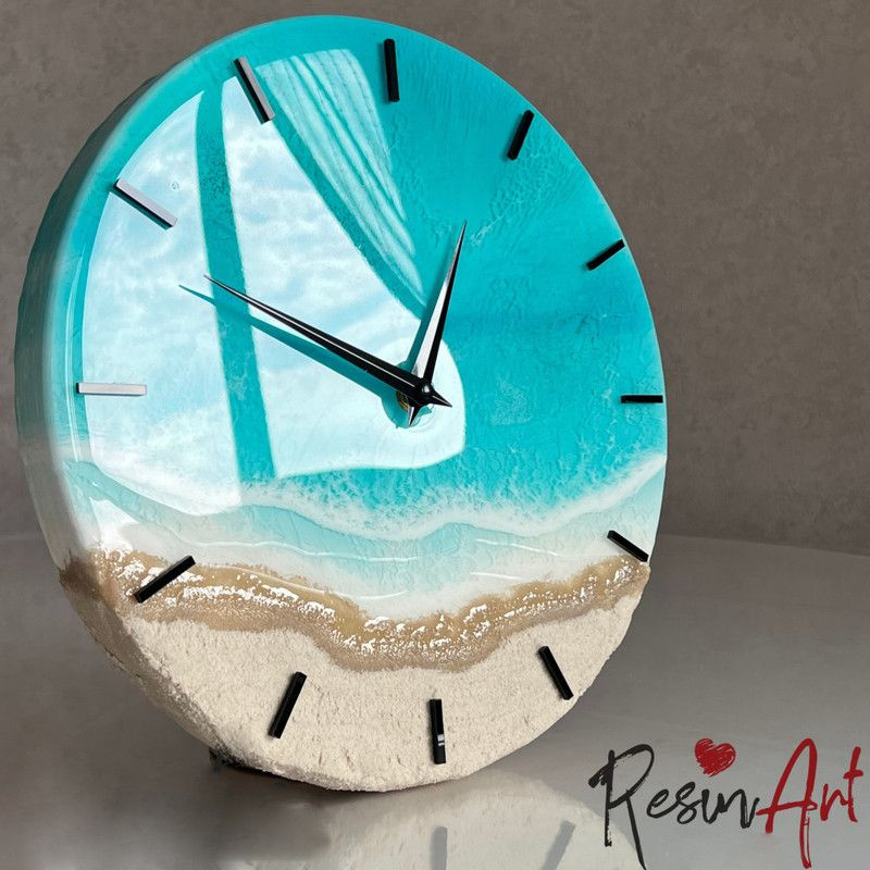 ResinArt / Часы №2 Море / Набор для рисования эпоксидной смолой - купить с  доставкой по выгодным ценам в интернет-магазине OZON (994760998)