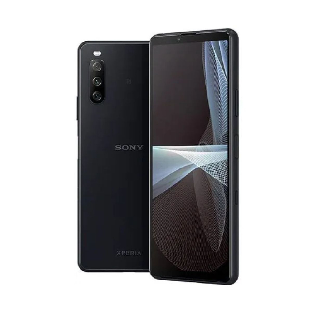 Sony Смартфон Xperia 10iii (Международная прошивка + Google Play)（HDR)_SIM  (без eSIM) Global 6/128 ГБ, черный