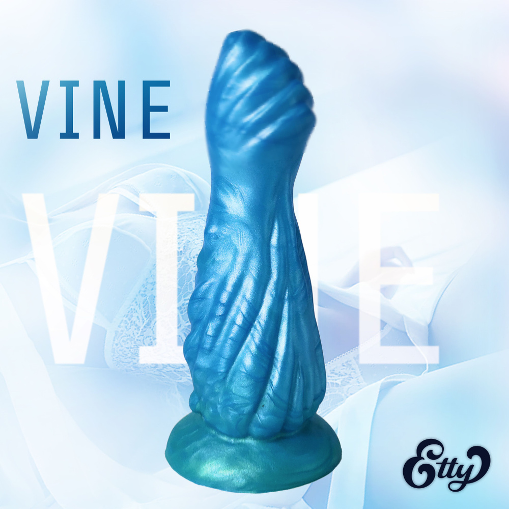 Фаллоимитатор Etty Vine Blue Lagoon, 16.5 см, из медицинского силикона,  анальный, вагинальный, голубой, синий, зеленый - купить с доставкой по  выгодным ценам в интернет-магазине OZON (1011017524)