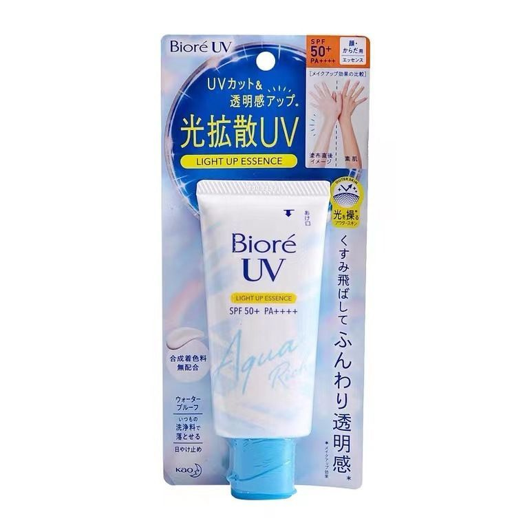 BIORE UV Light Up Essence SPF 50+, японский солнцезащитный крем ...