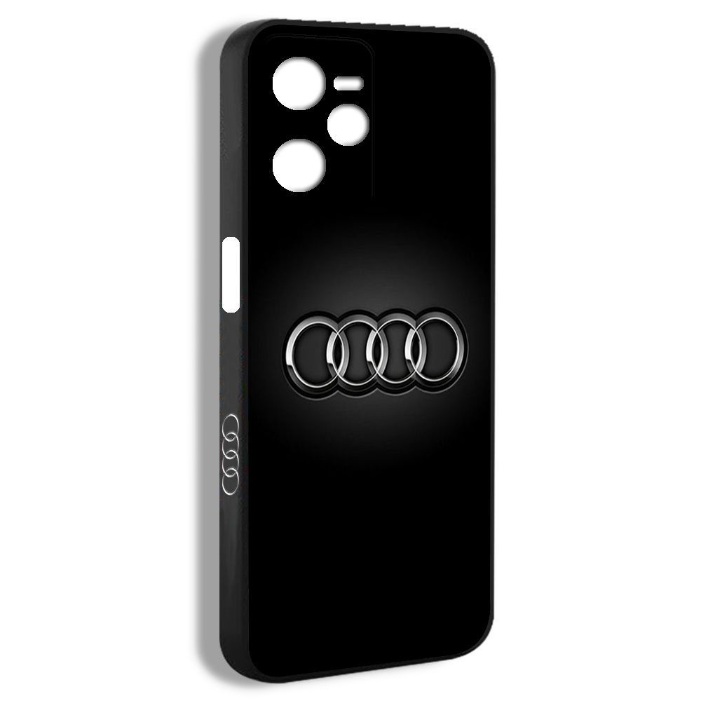 чехол для смартфона Подходит для Realme C35 Audi автомобиль логотип черный  рисунок FDB14 - купить с доставкой по выгодным ценам в интернет-магазине  OZON (1010093927)