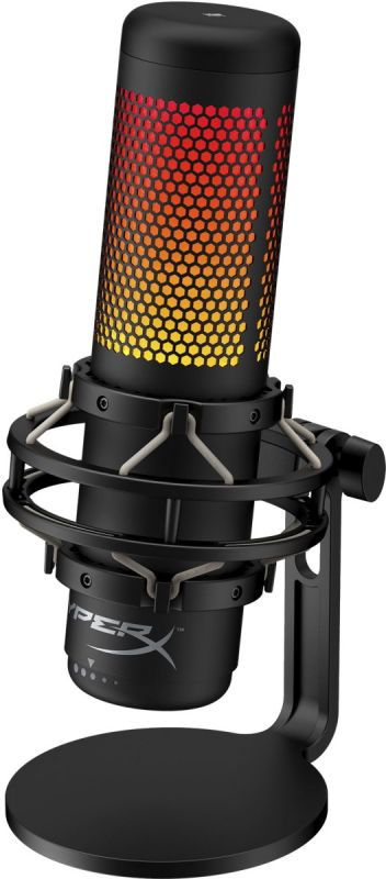 Микрофон HyperX QuadCast S (USB, RGB подсветка) черный (HMIQ1S-XX
