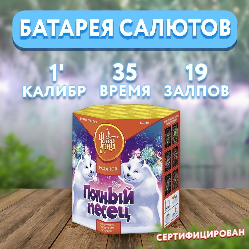 ”Фейерлэнд” Салют 1"", число зарядов19 , высота подъема45 м.  #1