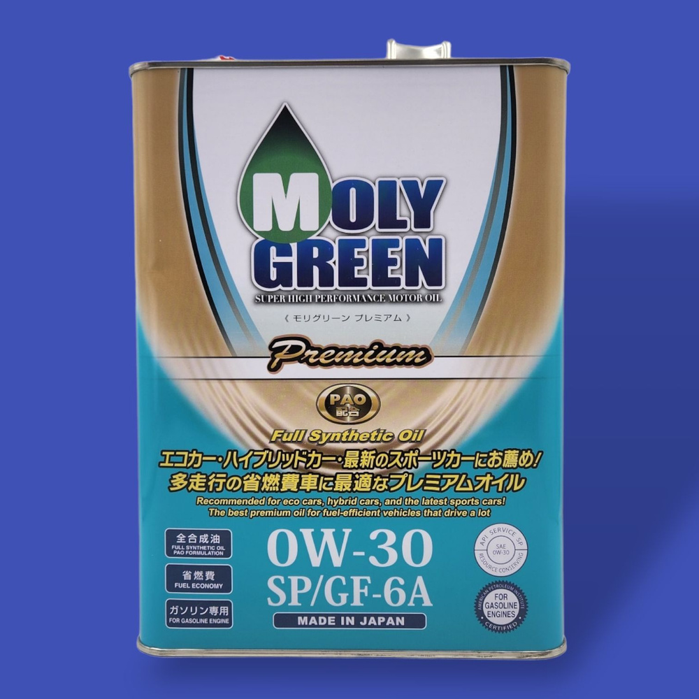 MolyGreen 0W-30 Масло моторное, Синтетическое, 4 л #1