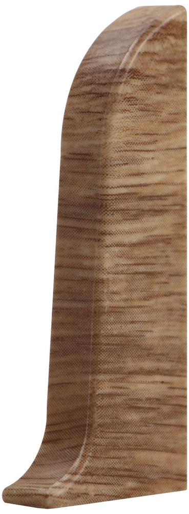 Заглушка напольного плинтуса WIMAR дуб летний 58 мм 2 шт #1