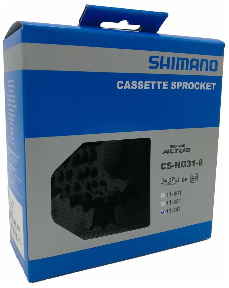 Кассета на 8 скоростей Shimano, HG31, 11-34T #1