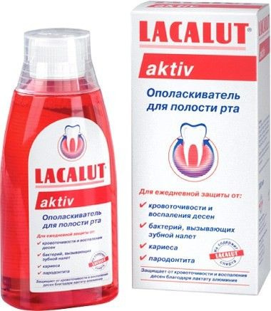 Ополаскиватель для полости рта Lacalut "Актив" профилактика кариеса ...