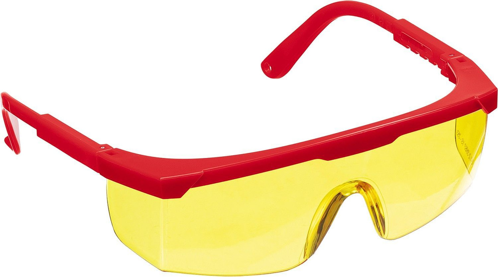 ЗУБР СПЕКТР 5 желтые, открытого типа, защитные очки #1