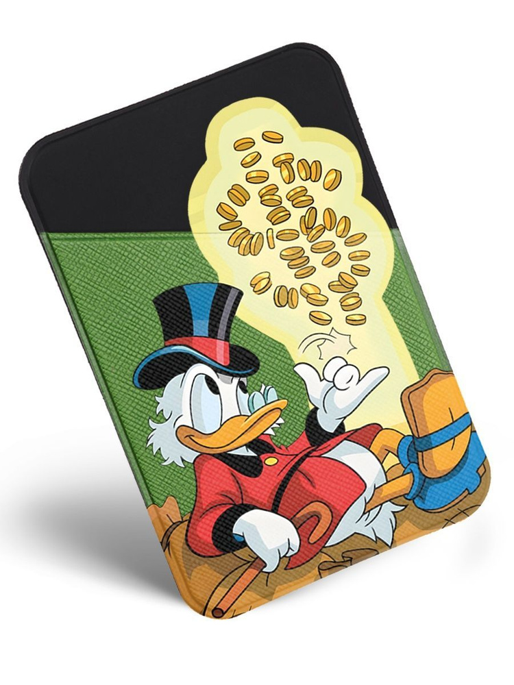 Картхолдер на телефон для банковских карт с принтом Скрудж МакДак ...