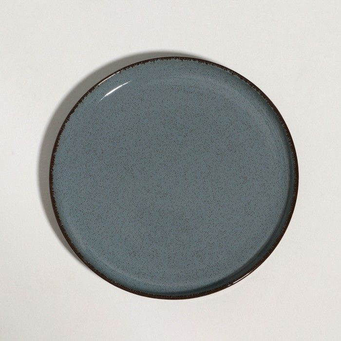 Тарелка "Pearl", d-19 см, синяя, фарфор #1