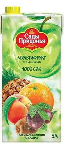 Сок Сады Придонья мультифрукт с мякотью 2 л #1