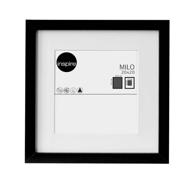 Рамка Inspire Milo 20x20 см цвет черный #1