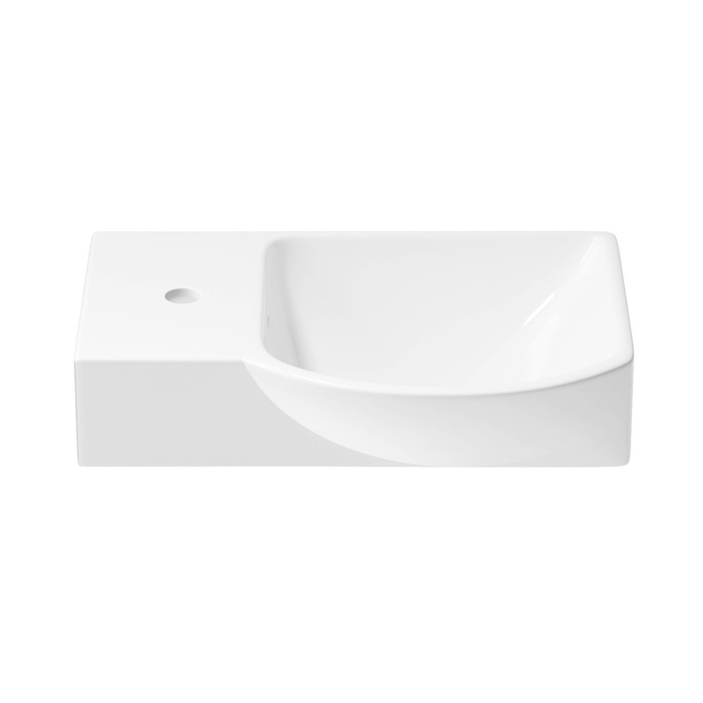 Подвесная/накладная раковина для ванной Wellsee WC Area 151808000: ширина умывальника 45 см, цвет глянцевый #1