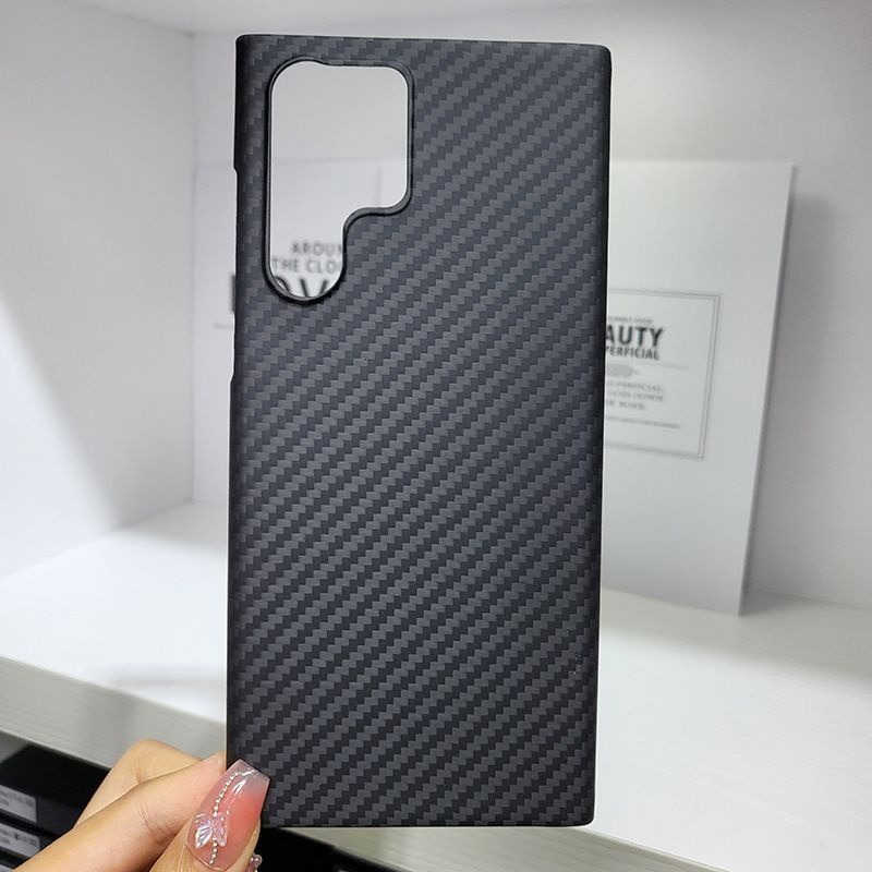 100% настоящий кевларовый чехол для телефона из углеродного волокна для ...