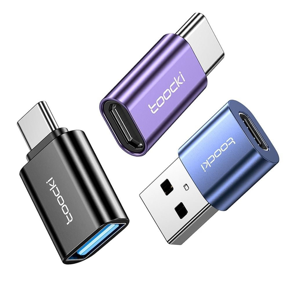 Адаптер / переходник Toocki OTG USB 3,0 на Type C Micro на Type C Male ...