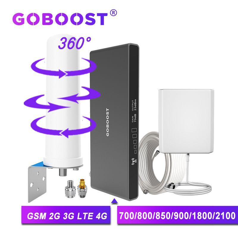 Роутер Goboost 70 дБ Усилитель сигнала сотовой связи GSM 2G 3G 2100 ...