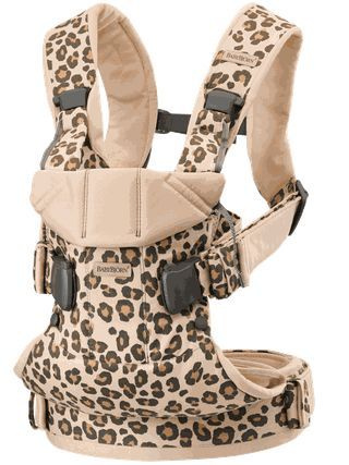 Рюкзак-кенгуру BabyBjorn Baby Carrier One - Beige/Leopard, Cotton #1