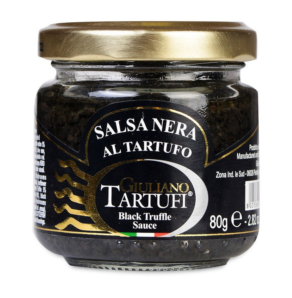 Соус грибной трюфельный с чернилами каракатицы Salsa Nera Al Tartufo, Giuliano Tartufi 80 г, Италия - #1