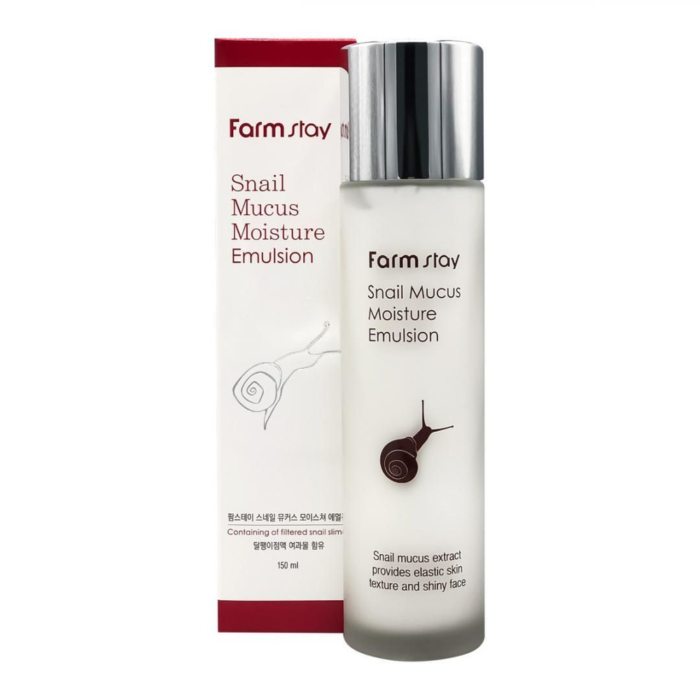 Восстанавливающая эмульсия с муцином улитки FarmStay Snail Mucus Moisture Emulsion 150мл  #1