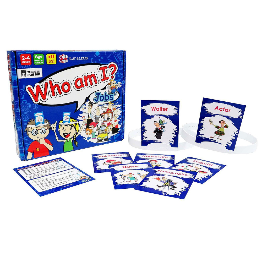 Обучающая игра на английском языке Who am I? Jobs