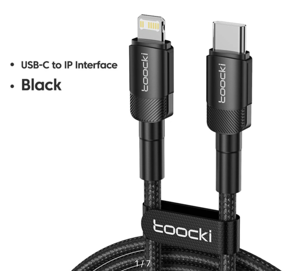 Кабель Apple Lightning, USB Type-C Toocki 231 - купить по низкой цене в ...