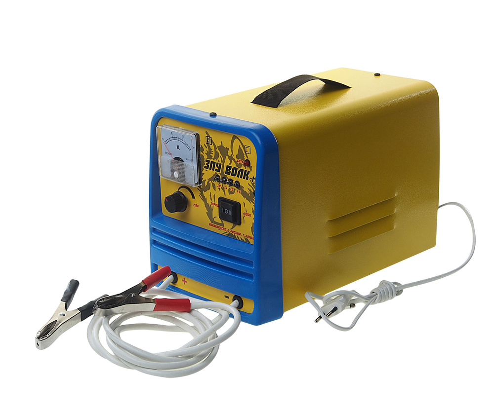 Зарядно пусковое устройство ЗПУ-ВОЛК для АКБ 12V (8-16A, в режиме пуска ...