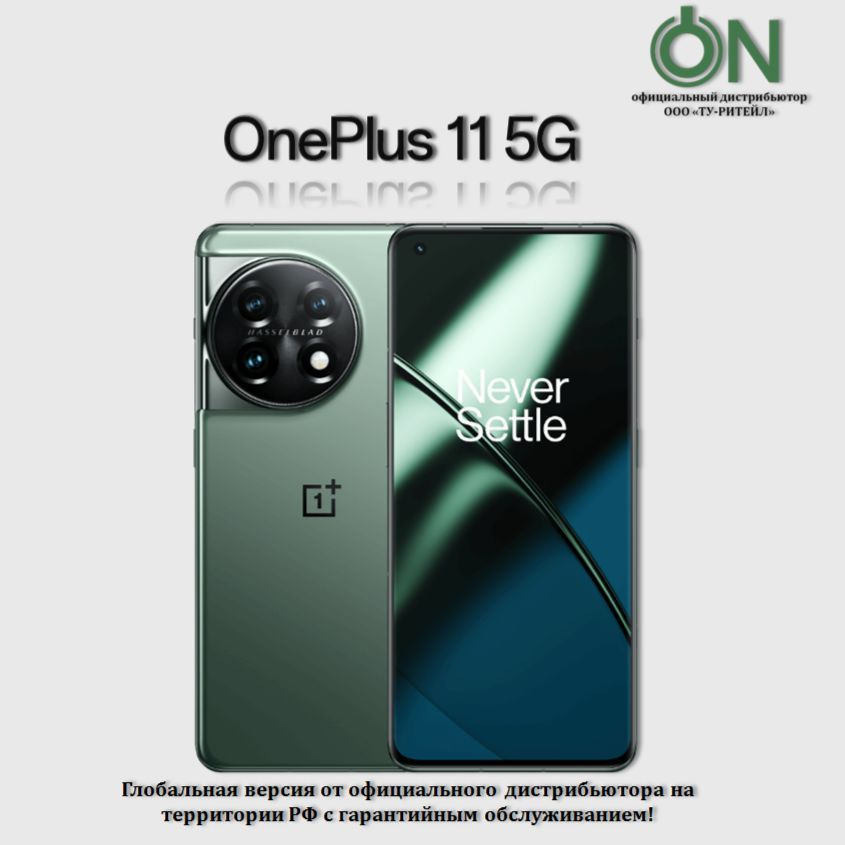 OnePlus Смартфон 11 16/256 ГБ, зеленый, темно-зеленый #1