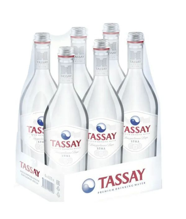 Вода питьевая TASSAY (Тассай), негазированная, 0.75 л х 6 шт, стекло  #1