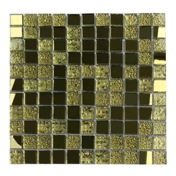 Мозаика Tessare 30,0х30,0х8см стекло золотисто-серый (HSNMIG01) #1